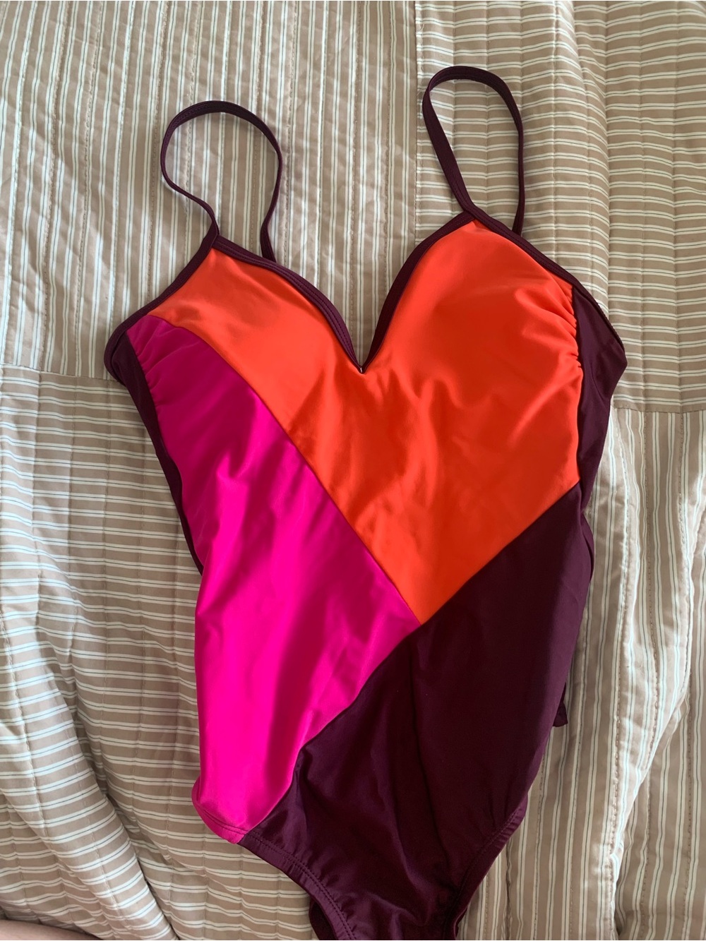 Women’s Colorblock One Piece Swimsuit